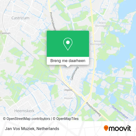 Jan Vos Muziek kaart