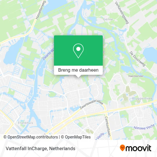 Vattenfall InCharge kaart