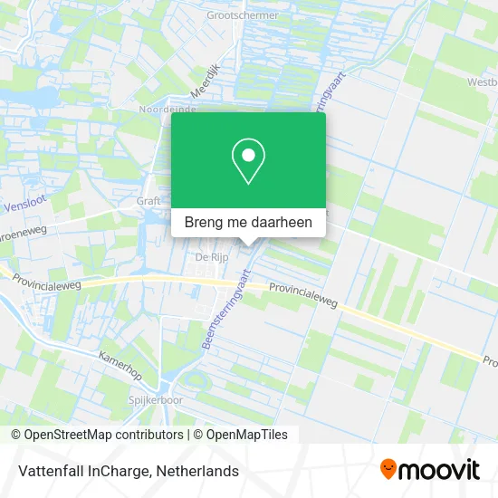Vattenfall InCharge kaart