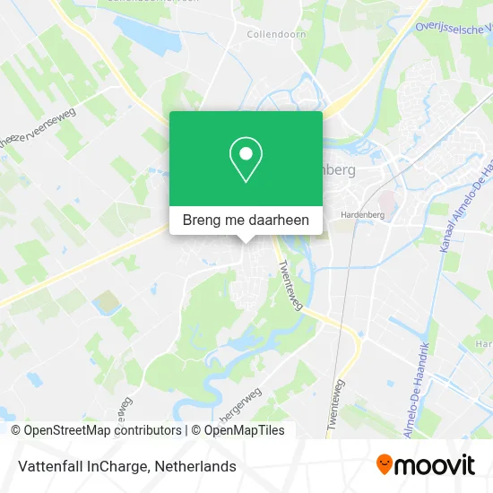 Vattenfall InCharge kaart