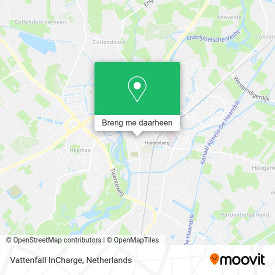 Vattenfall InCharge kaart