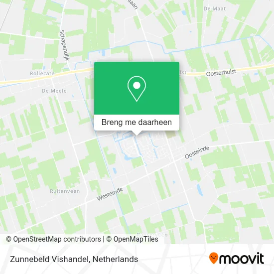 Zunnebeld Vishandel kaart