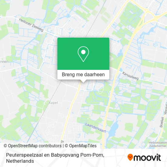 Peuterspeelzaal en Babyopvang Pom-Pom kaart