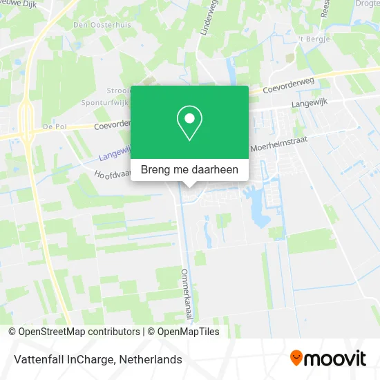 Vattenfall InCharge kaart