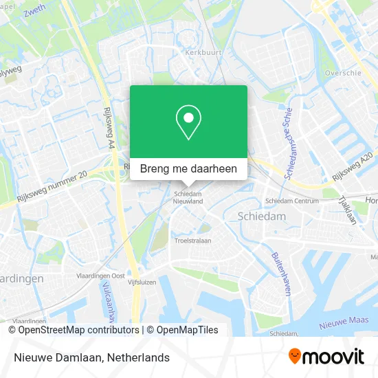 Nieuwe Damlaan kaart