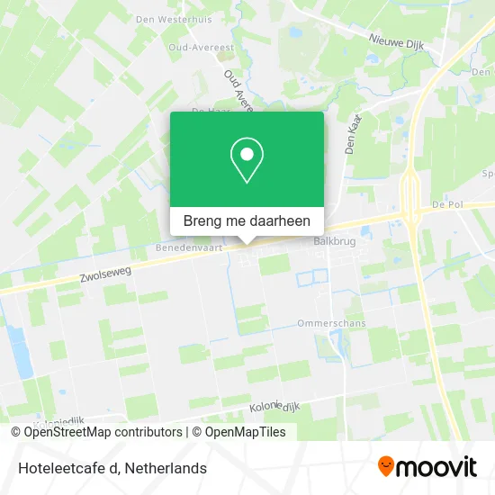 Hoteleetcafe d kaart