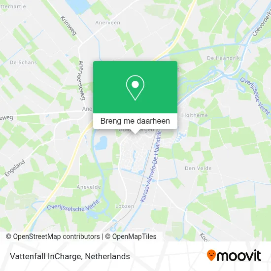 Vattenfall InCharge kaart
