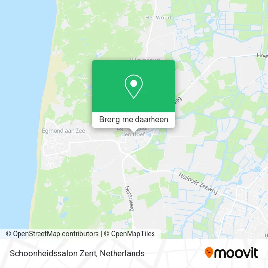 Schoonheidssalon Zent kaart