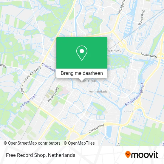 Free Record Shop kaart