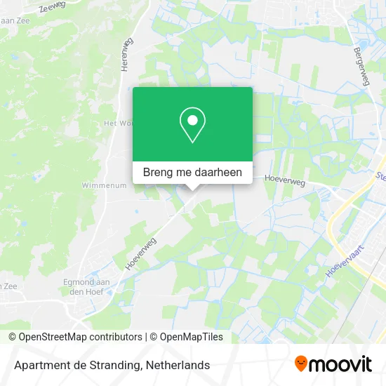Apartment de Stranding kaart