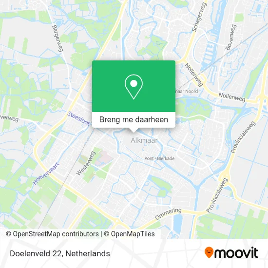 Doelenveld 22 kaart