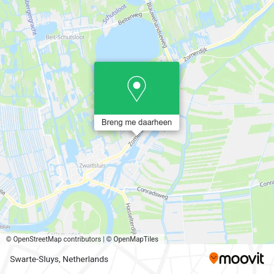 Swarte-Sluys kaart
