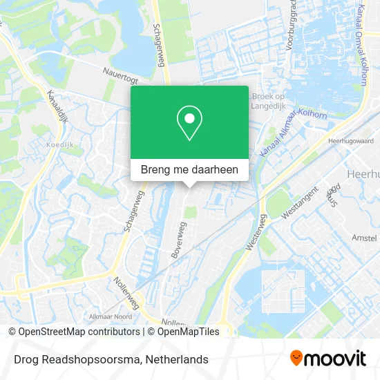 Drog Readshopsoorsma kaart