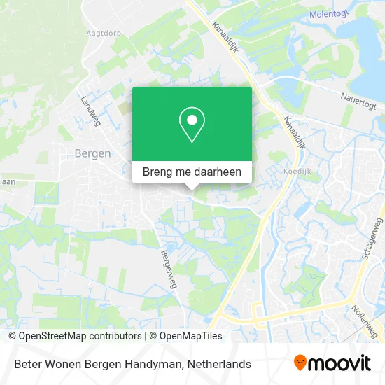 Beter Wonen Bergen Handyman kaart