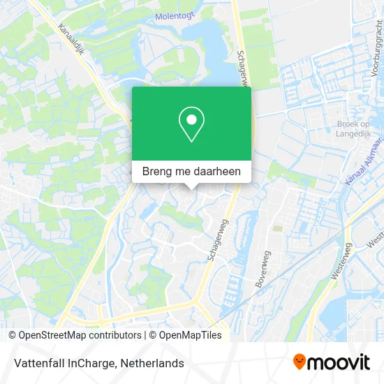 Vattenfall InCharge kaart