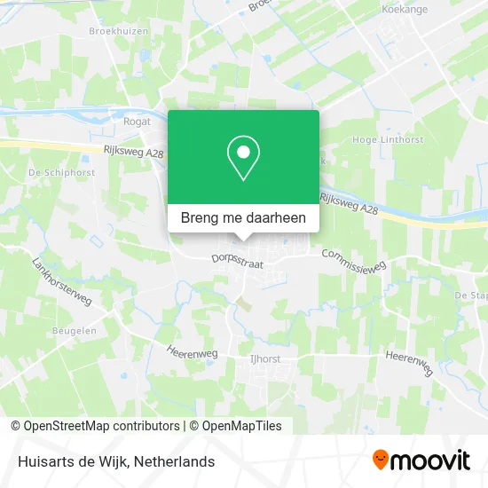 Huisarts de Wijk kaart