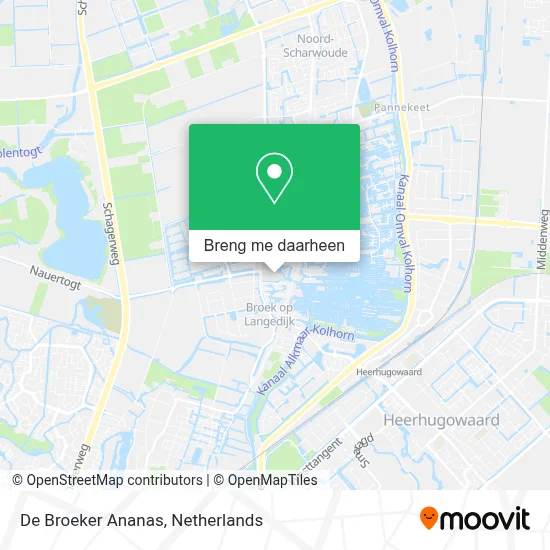 De Broeker Ananas kaart