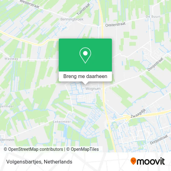 Volgensbartjes kaart