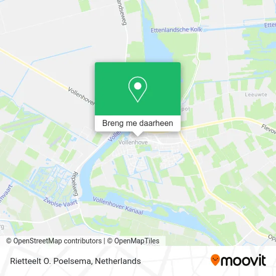 Rietteelt O. Poelsema kaart