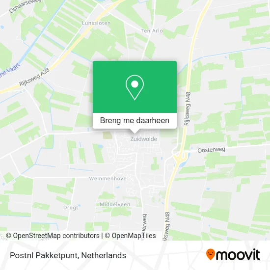 Postnl Pakketpunt kaart