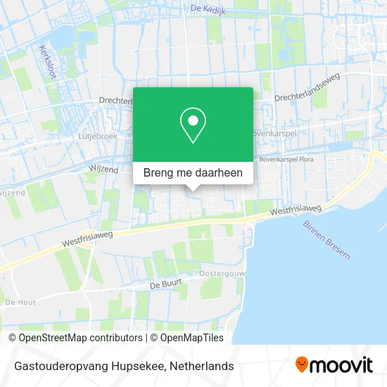 Gastouderopvang Hupsekee kaart
