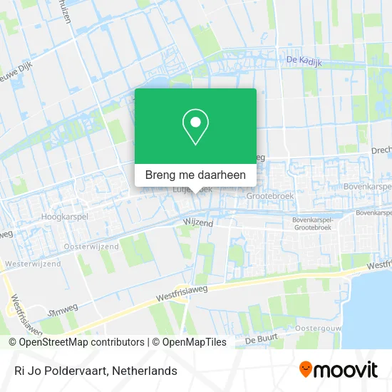 Ri Jo Poldervaart kaart