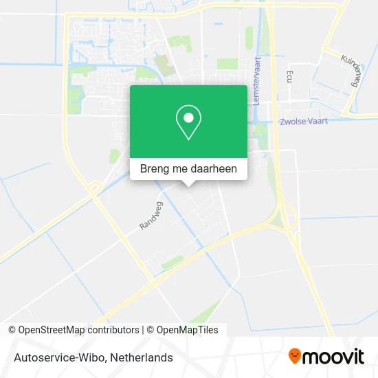 Autoservice-Wibo kaart