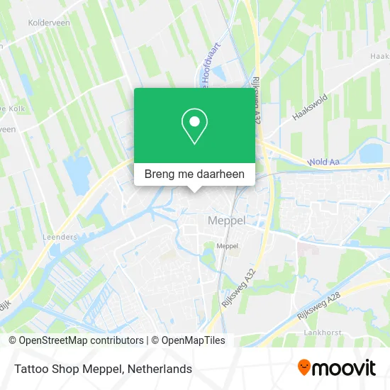 Tattoo Shop Meppel kaart