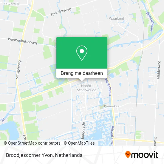 Broodjescorner Yvon kaart