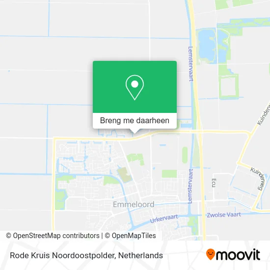 Rode Kruis Noordoostpolder kaart