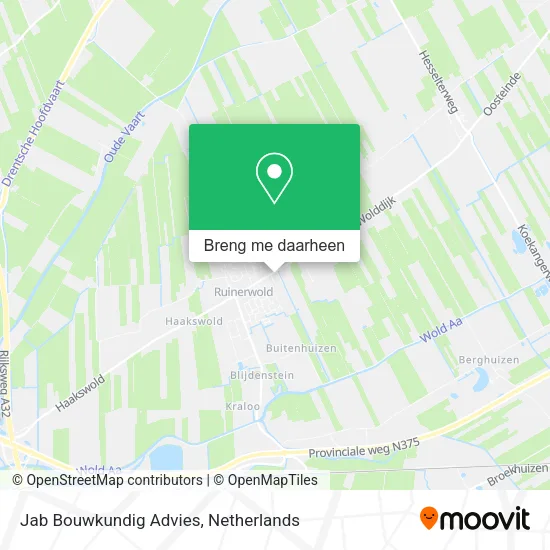 Jab Bouwkundig Advies kaart