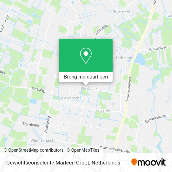 Gewichtsconsulente Marleen Groot kaart
