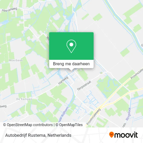Autobedrijf Rustema kaart