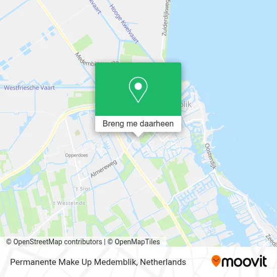 Permanente Make Up Medemblik kaart