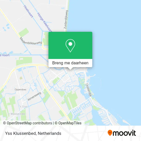 Yss Klussenbed kaart