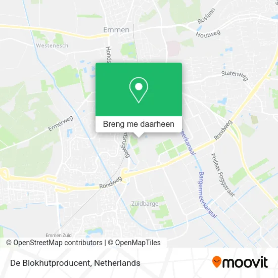 De Blokhutproducent kaart
