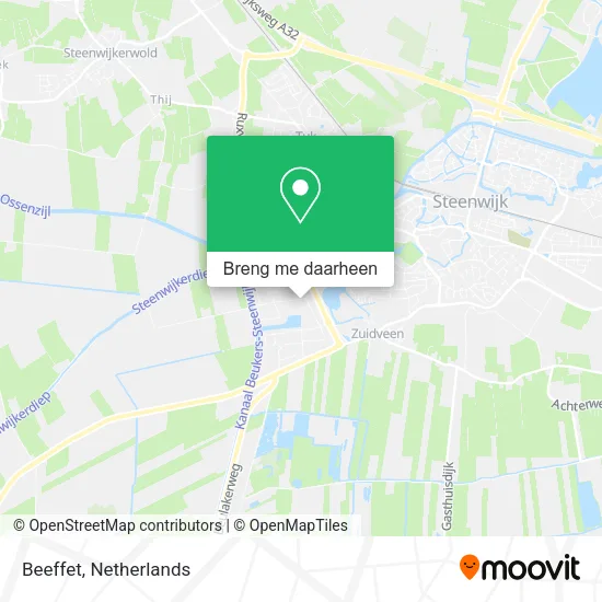 Beeffet kaart