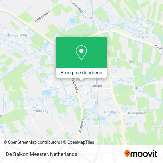De Balkon Meester kaart