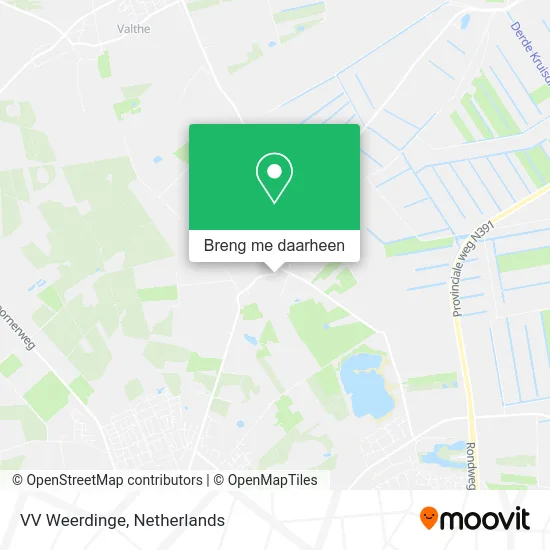 VV Weerdinge kaart