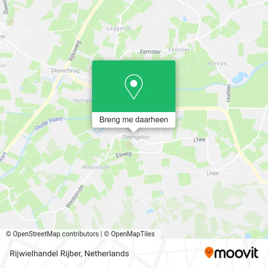 Rijwielhandel Rijber kaart