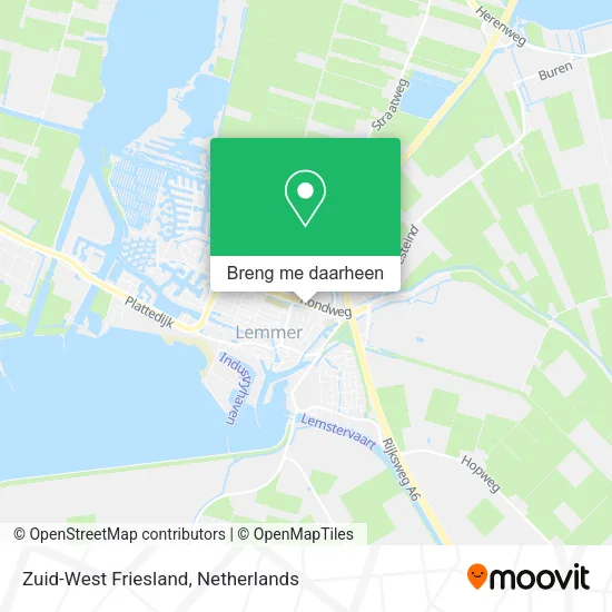 Zuid-West Friesland kaart