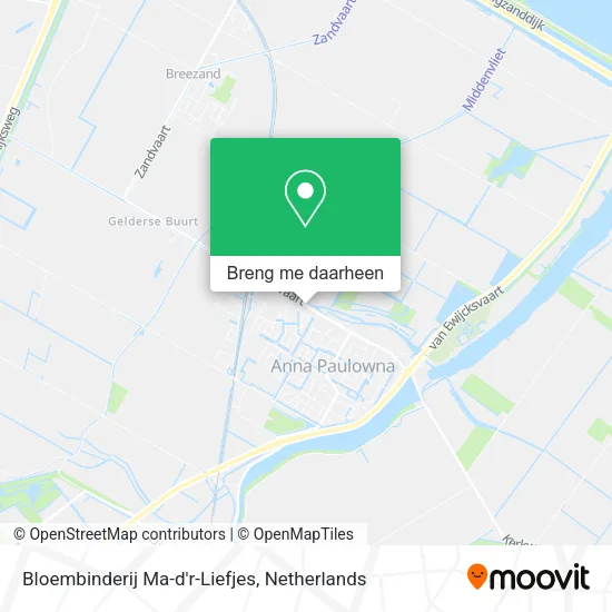 Bloembinderij Ma-d'r-Liefjes kaart