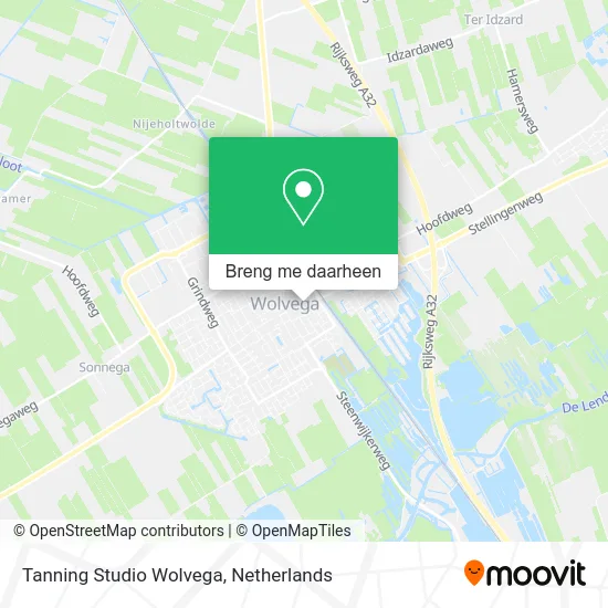 Tanning Studio Wolvega kaart