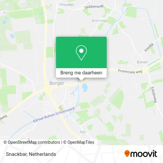 Snackbar kaart