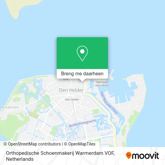 Orthopedische Schoenmakerij Warmerdam VOF kaart