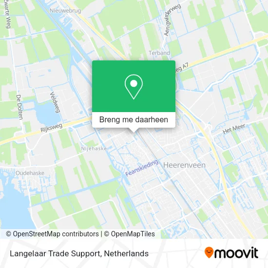Langelaar Trade Support kaart