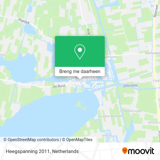 Heegspanning 2011 kaart