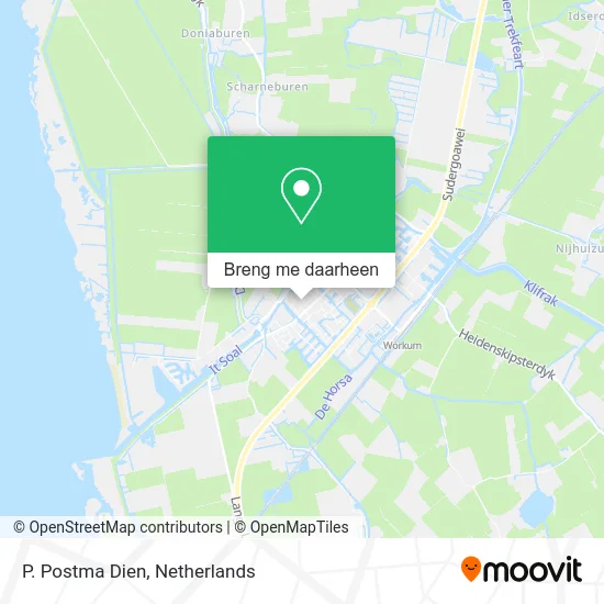 P. Postma Dien kaart