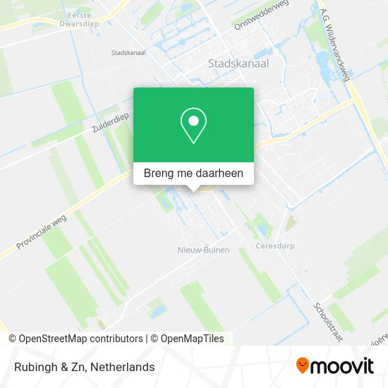 Rubingh & Zn kaart
