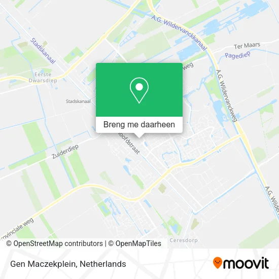 Gen Maczekplein kaart